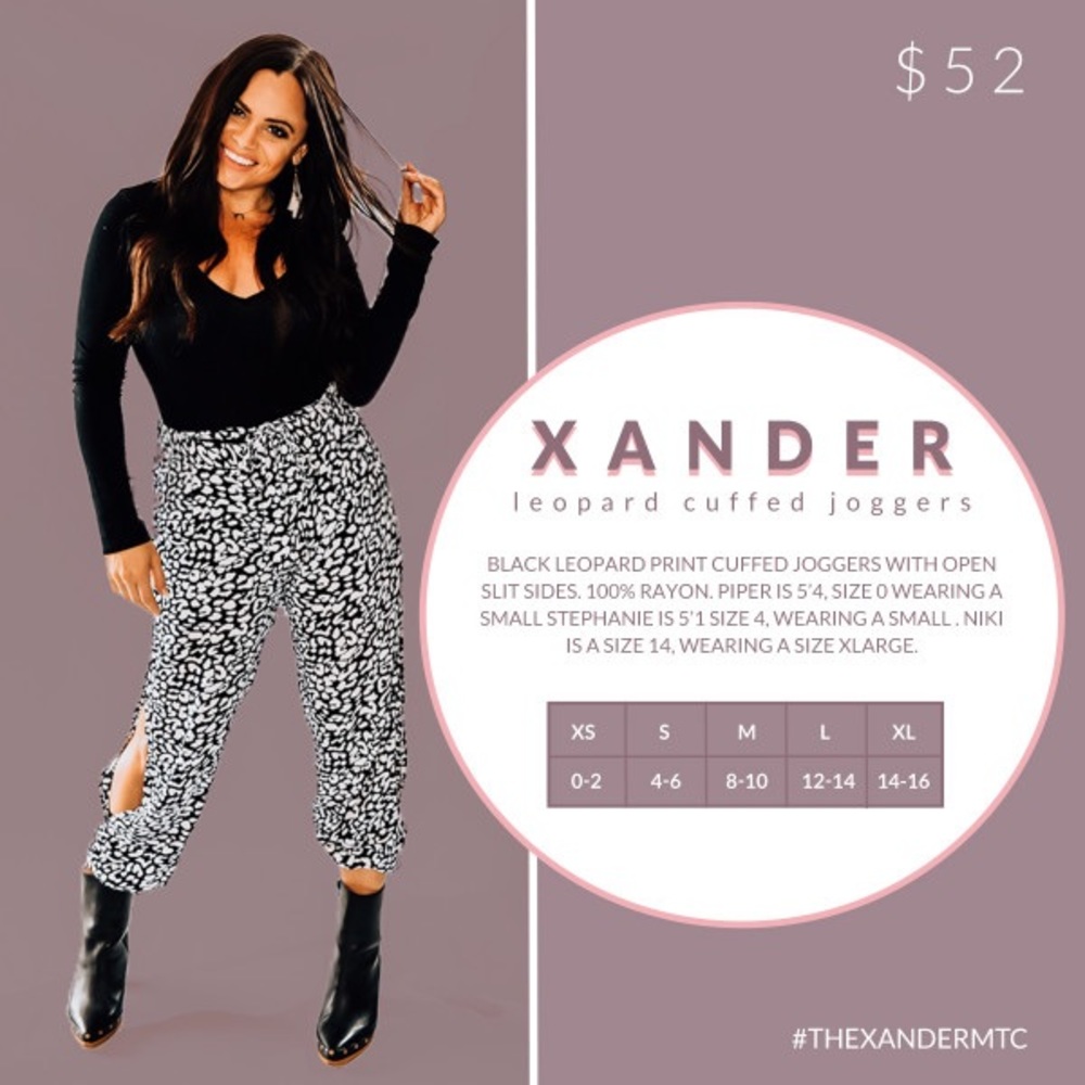 Jogger pants with side slit